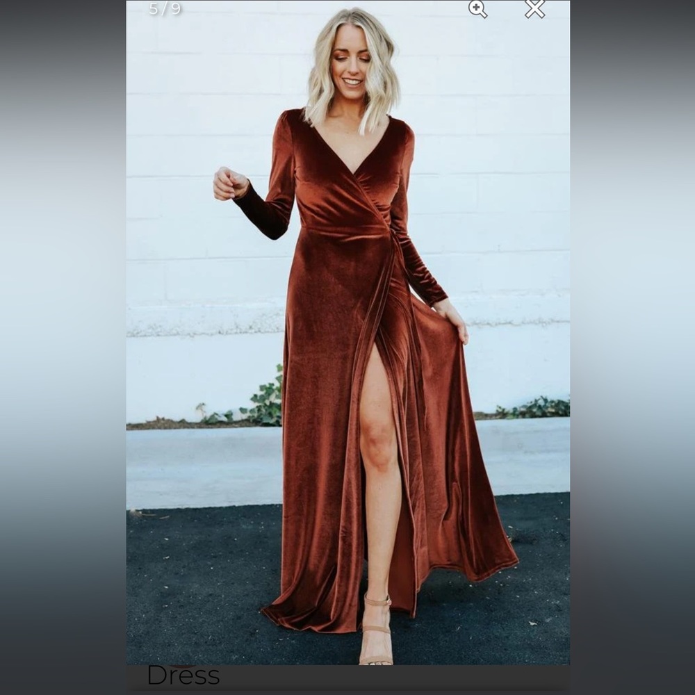 Baltic Born Esmeralda Velvet Wrap Maxi Dress